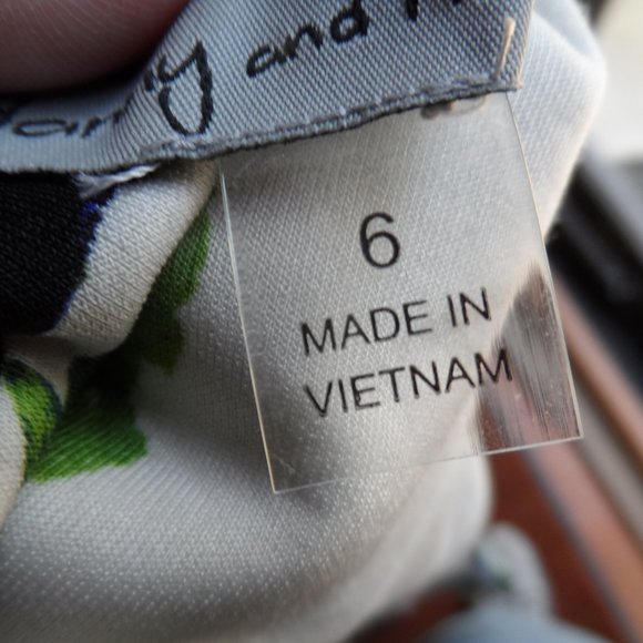 Danny & Nicole Sleeveless Floral Flare Dress - Size 6 - Picture 5 of 8